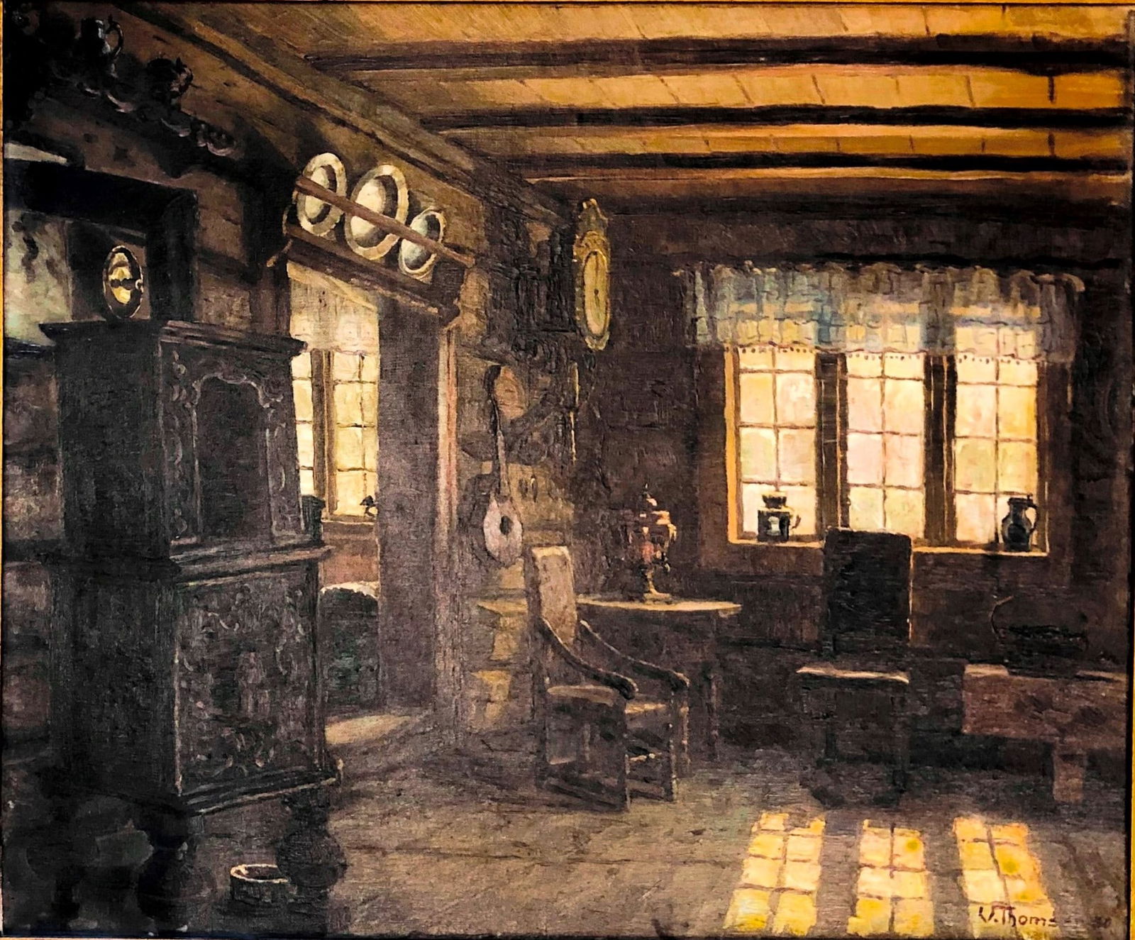 Oil Painting By V. Thomsen (1 of 5)