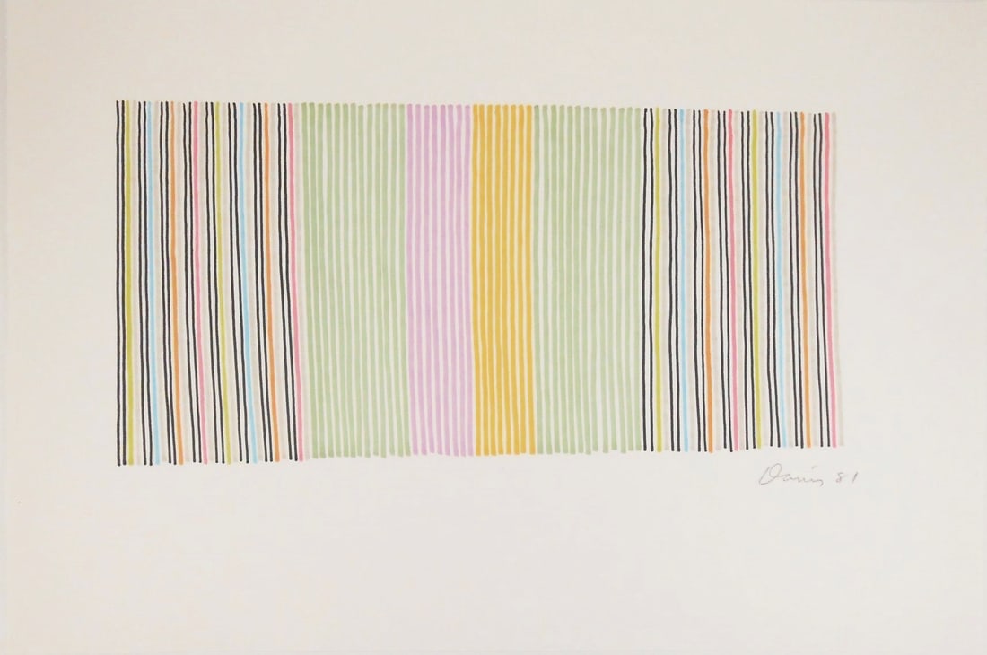 Gene Davis* (1920-1985) Ink Drawing (1 of 2)