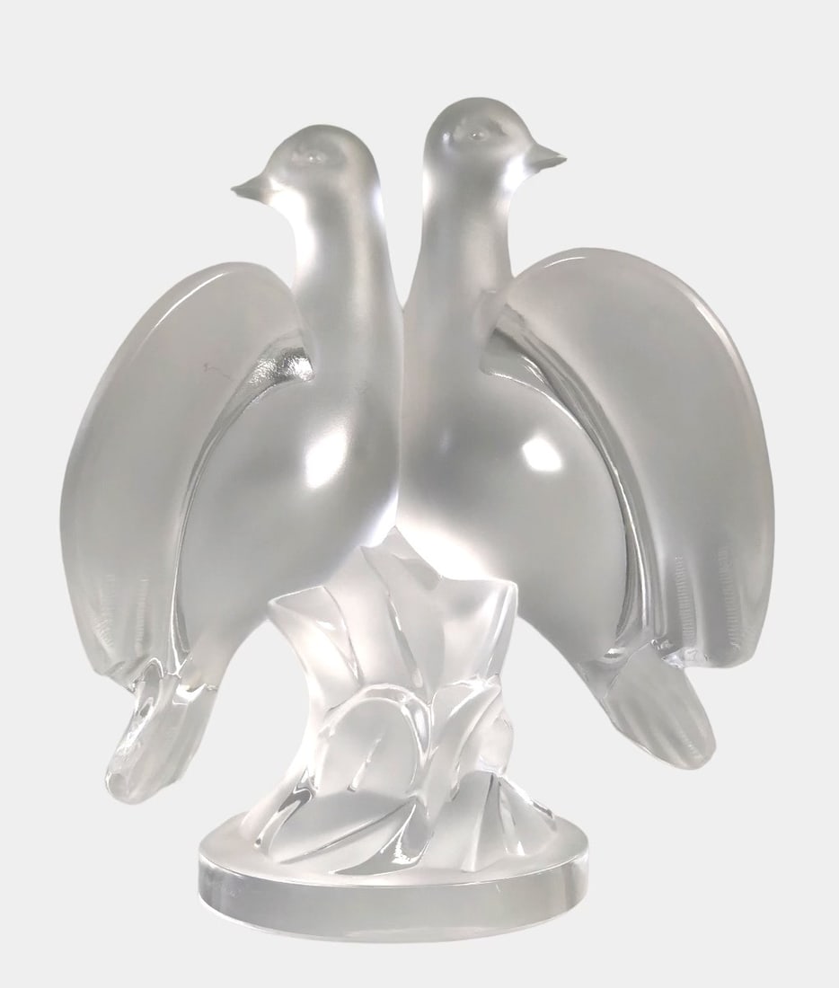 Lalique Crystal Doves (1 of 3)