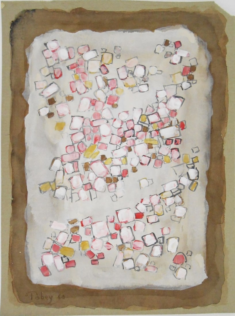 Mark Tobey* (1890-1976) Tempera On Cardboard (1 of 2)