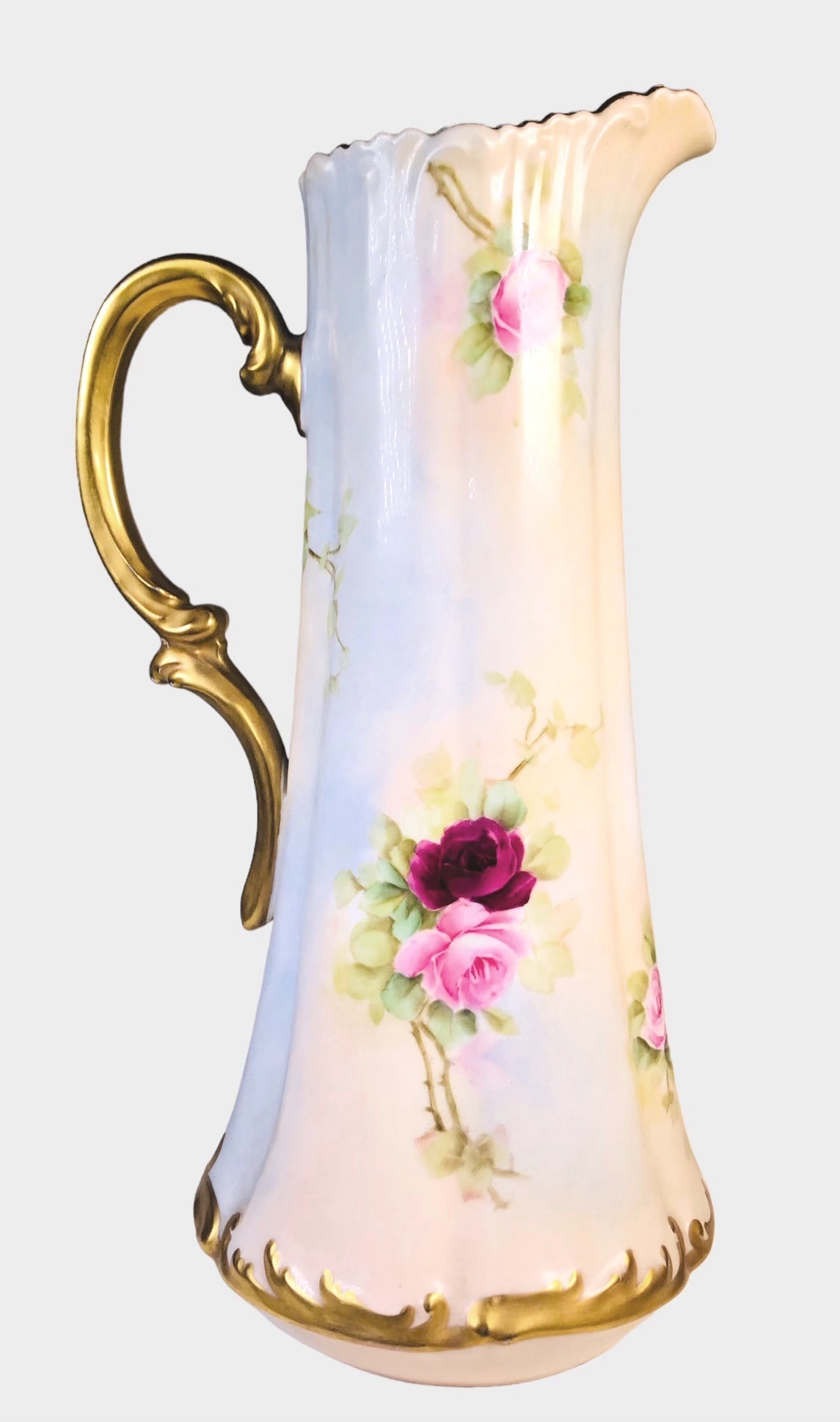 Limoges Porcelain Pitcher, Circa 1900-1910 (1 of 3)