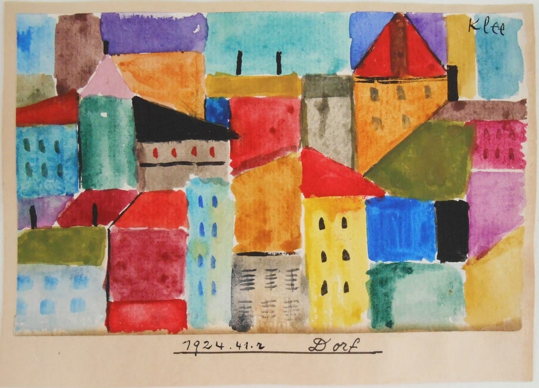 Paul Klee* (1879-1940) Watercolor (1 of 2)