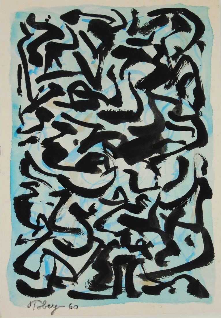 Mark Tobey* (1890-1976) Tempera On Paper (1 of 2)