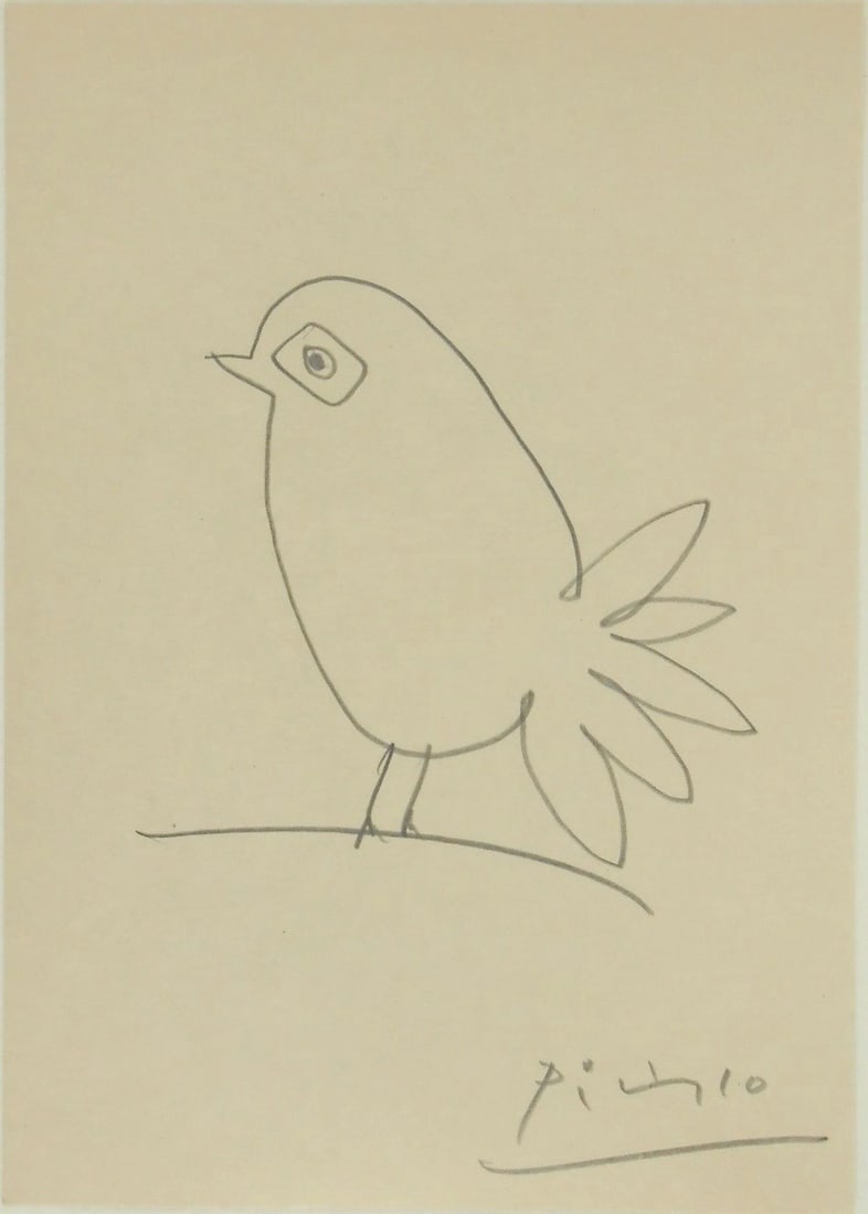 Pablo Picasso* (1881-1973) Pencil Drawing (1 of 2)