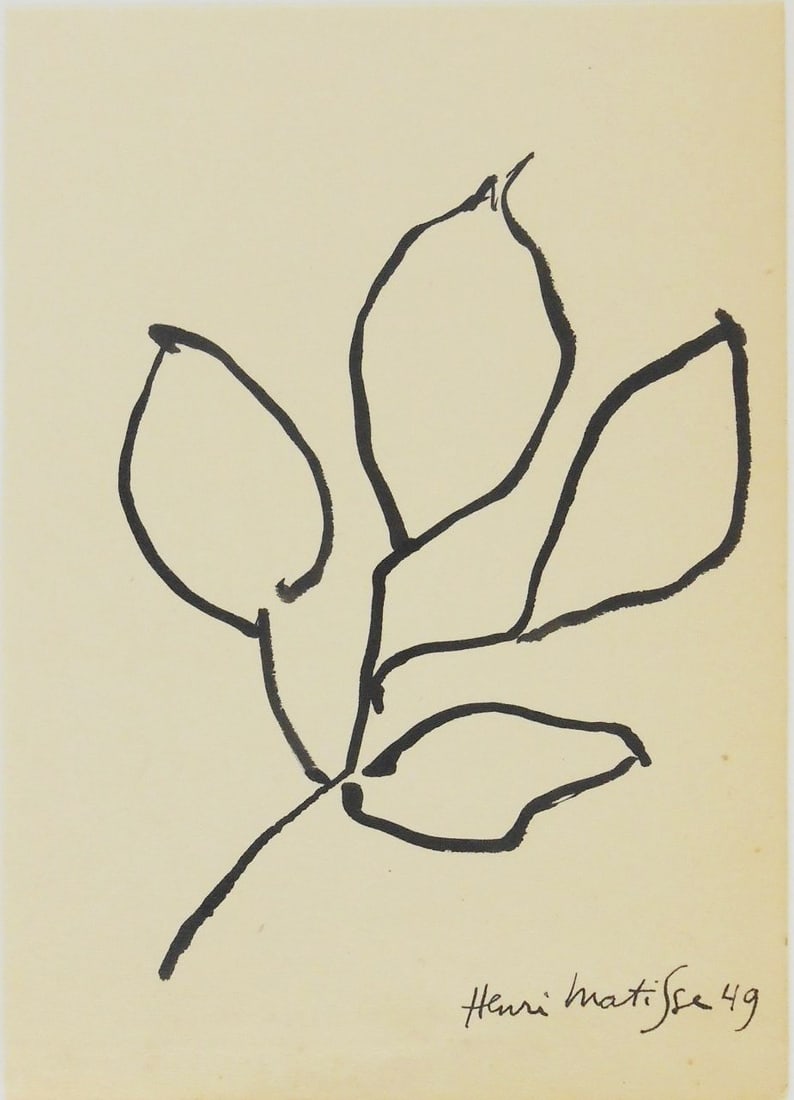 Henri Matisse* (1869-1954) Brush & Ink Drawing (1 of 2)