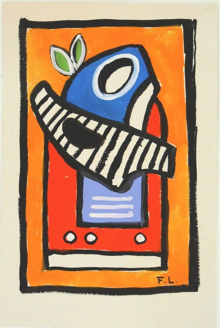 Fernand Leger* (1881-1955) Gouache (1 of 2)