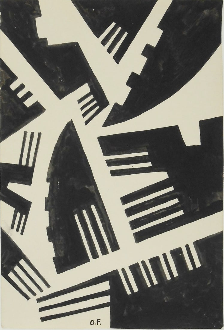 Otto Freundlich* (1878-1943) Gouache (1 of 2)