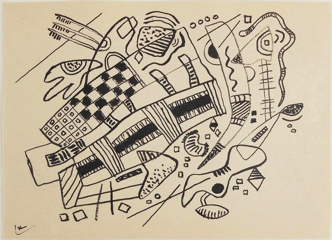 Wassily Kandinsky* (1866-1944) Ink Drawing (1 of 2)