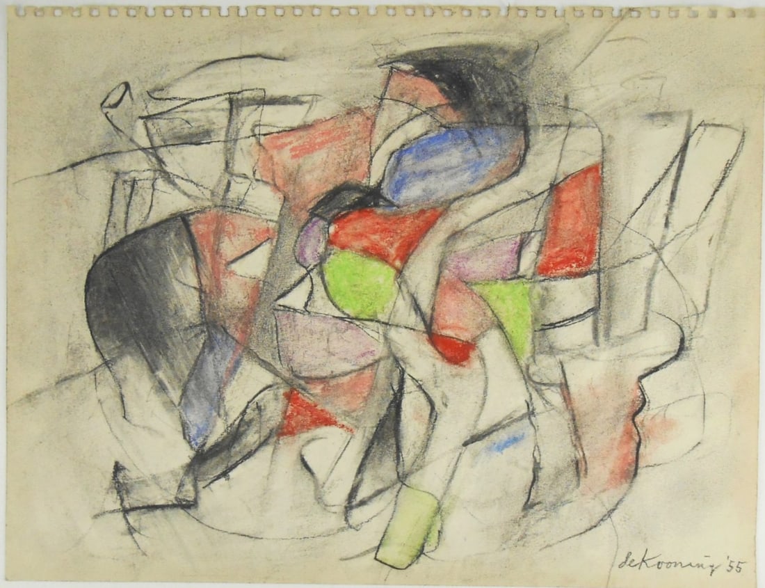 Willem De Kooning* (1904-1997) Pastel (1 of 2)