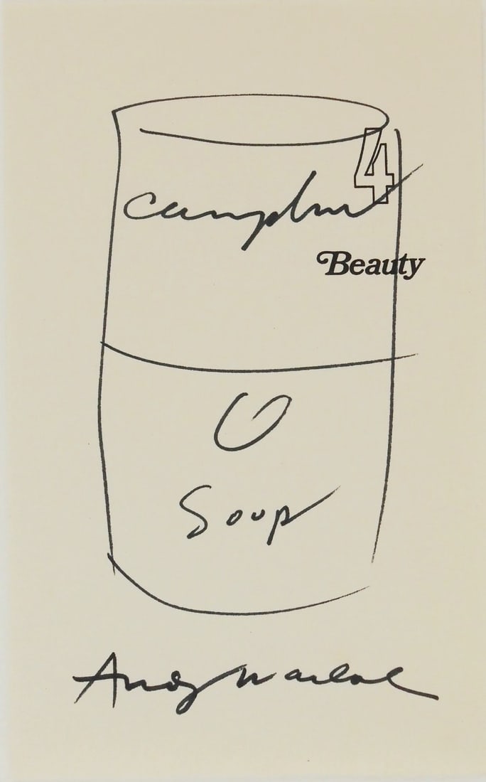 Andy Warhol* (1928-1987) Soup Can Drawing (1 of 2)