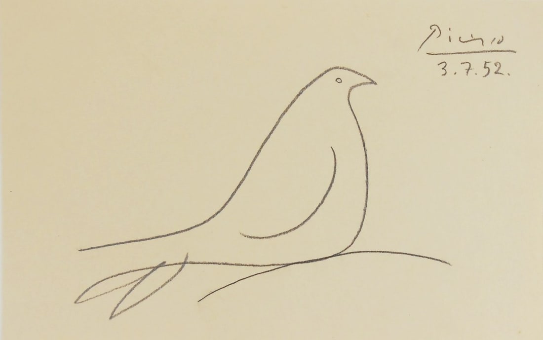 Pablo Picasso* (1881-1973) Pencil Drawing (1 of 2)