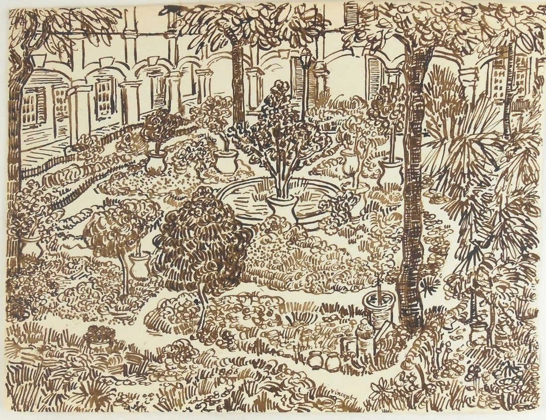 Vincent Van Gogh* (1853-1890) Ink Drawing (See Disclaimer) (1 of 2)