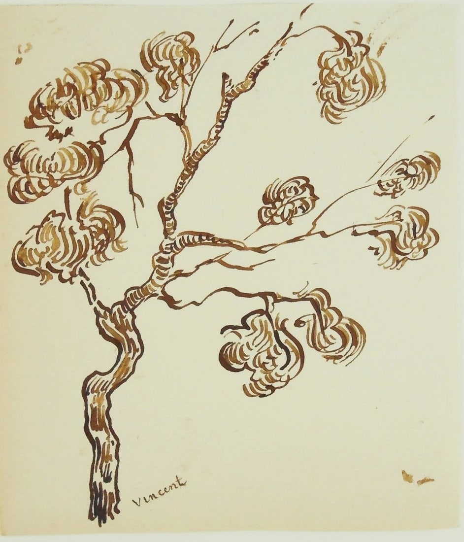 Vincent Van Gogh* (1853-1890) Pen & Ink Drawing (See Disclaimer) (1 of 2)