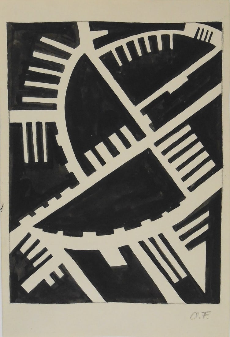 Otto Freundlich* (1878-1943) Gouache (1 of 2)