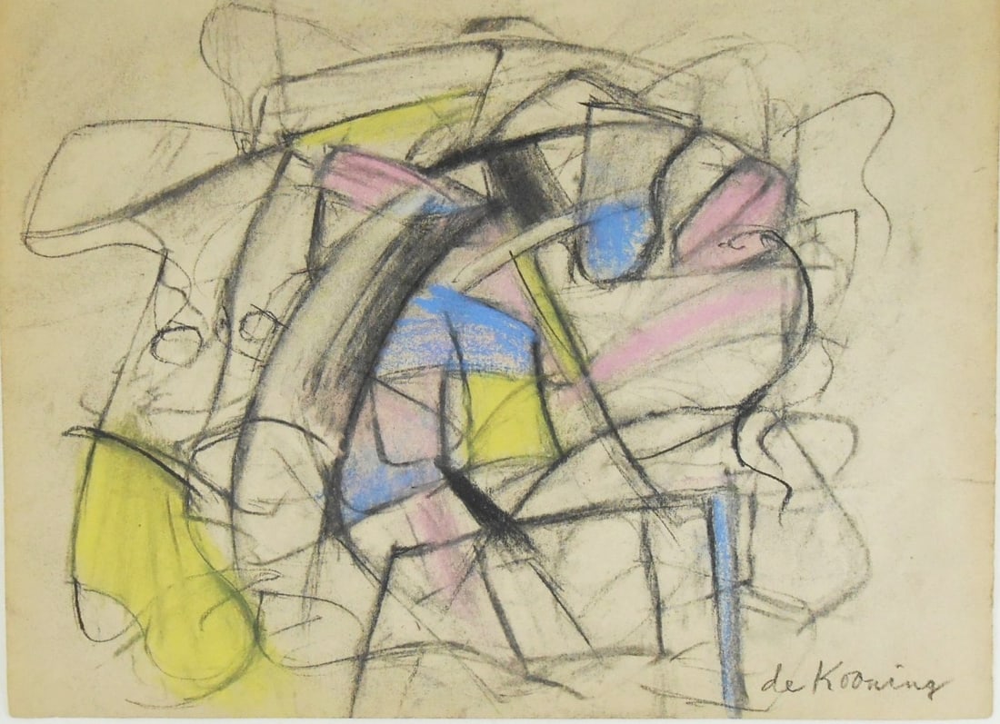 Willem De Kooning* (1904-1997) Pastel (1 of 2)