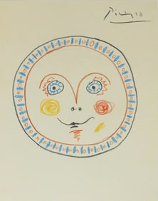 Pablo Picasso* (1881-1973) Colored Pencil Drawing (See Disclaimer)