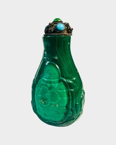Chinese Malachite Snuff Bottle