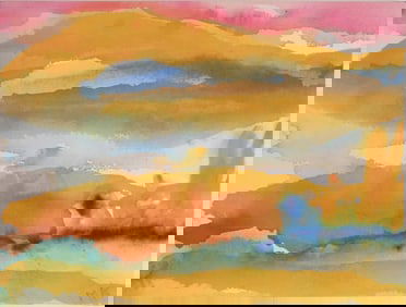 Mary Abbott (1921-2019) Watercolor