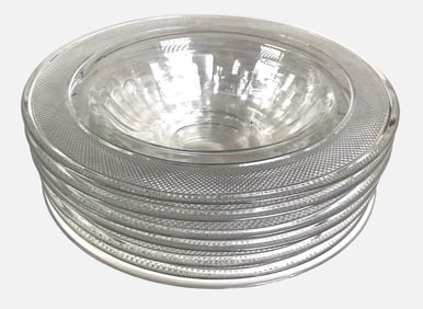 Set Of 6 Crystal Bowls, France, Ca. 1850
