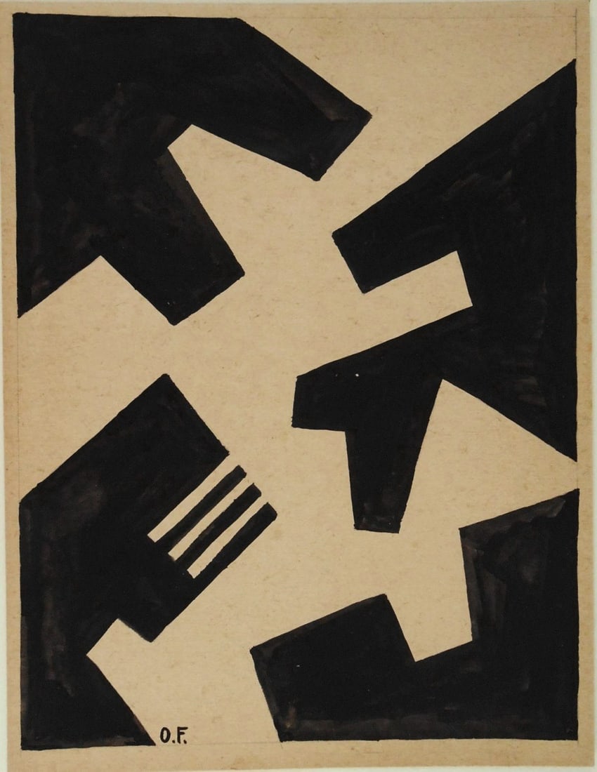 Otto Freundlich* (1878-1943) Ink Drawing (See Disclaimer) (1 of 2)