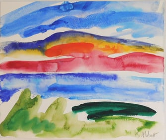 Mary Abbott (1921-2019) Watercolor