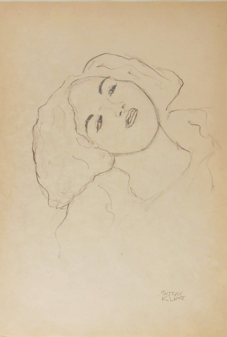 Gustav Klimt* (1862-1918) Pencil Drawing (See Disclaimer) (1 of 2)