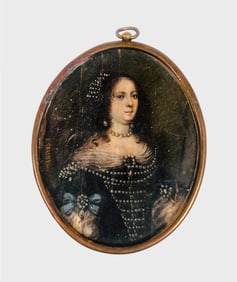 Miniature Painting, Signed, Circa 17th Century