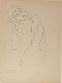 Gustav Klimt* (1862-1918) Pencil Drawing (See Disclaimer)