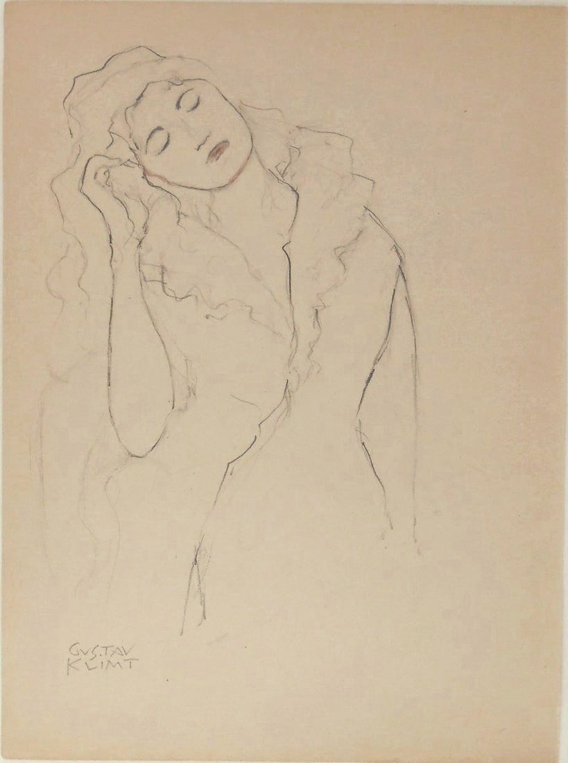 Gustav Klimt* (1862-1918) Pencil Drawing (See Disclaimer) (1 of 2)