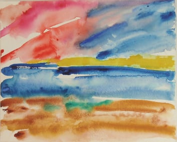 Mary Abbott (1921-2019) Watercolor