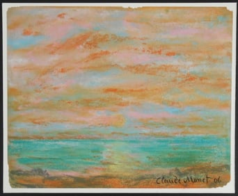 Claude Monet* (1840-1926) Pastel (See Disclaimer)