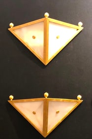 Pair Of Gabriella Crespi Sconces (Attr.)
