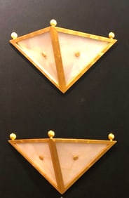 Pair Of Gabriella Crespi Sconces (Attr.)