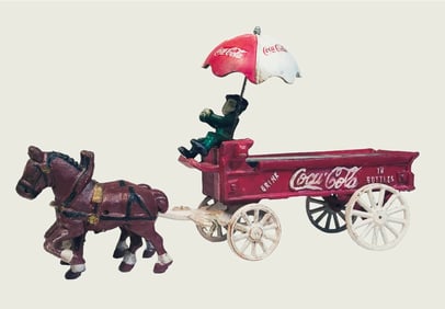 Cast Iron Coca Cola Wagon