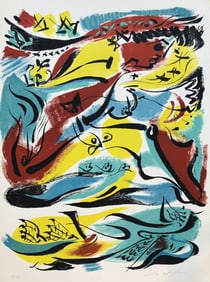 Andre Masson (1896-1987) Color Lithograph