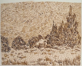 Vincent Van Gogh* (1853-1890) Ink Drawing (See Disclaimer)
