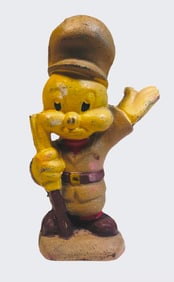 Cast Iron Figural Coin Bank