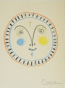 Pablo Picasso* (1881-1973) Colored Pencil Drawing (See Disclaimer)