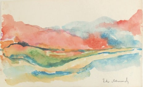 Edvard Munch* (1863-1944) Watercolor