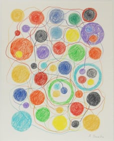 Atsuko Tanaka* (1932-2005) Colored Pencil Drawing (See Guarantee & Disclaimer)