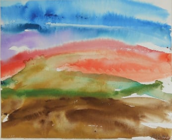 Mary Abbott (1921-2019) Watercolor (See Guarantee)