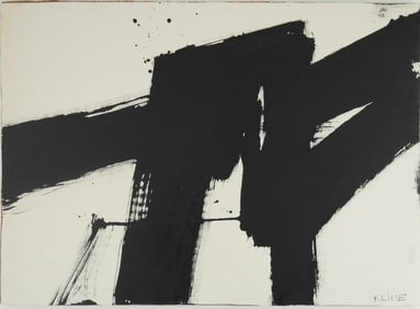 Franz Kline* (1910-1962) Ink Drawing (See Guarantee & Disclaimer)