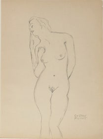 Gustav Klimt* (1862-1918) Pencil Drawing (See Guarantee & Disclaimer)