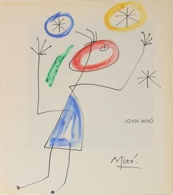 Joan Miro* (1893-1983) Watercolor & Ink Drawing (See Guarantee & Disclaimer)
