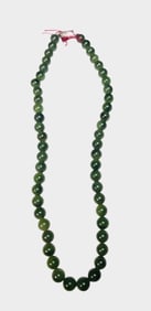 Chinese Green Jade Necklace
