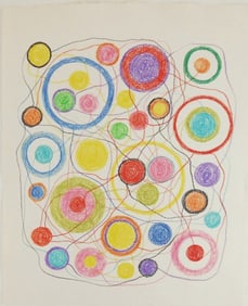 Atsuko Tanaka* (1932-2005) Colored Pencil Drawing (See Guarantee & Disclaimer)
