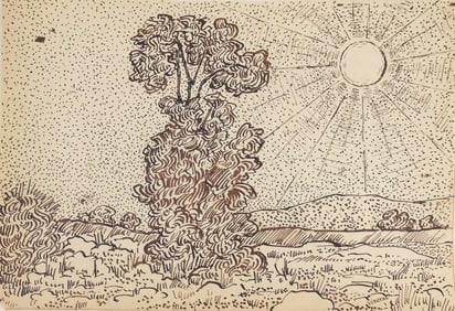 Vincent Van Gogh* (1853-1890) Pen & Ink Drawing (See Guarantee & Disclaimer)