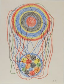 Atsuko Tanaka* (1932-2005) Colored Pencil Drawing (See Guarantee & Disclaimer)