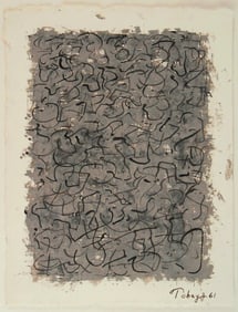 Mark Tobey* (1890-1976) Tempera On Paper (See Guarantee & Disclaimer)