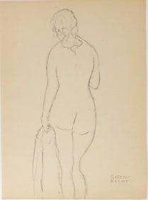 Gustav Klimt* (1862-1918) Pencil Drawing (See Guarantee & Disclaimer)